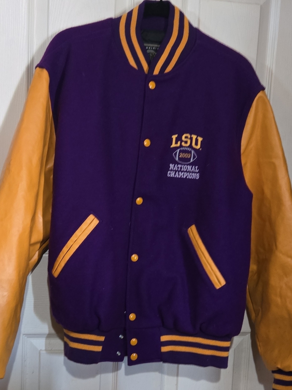 Holloway Purple and Gold LSU Varsity Jacket